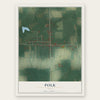 Polk, Ohio map print, the full design