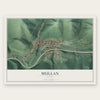 Mullan, Idaho map print, the full design