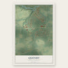 Quinby, South Carolina map print, the full design