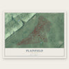 Plainfield, New Jersey map print, the full design