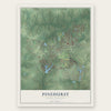 Pinehurst, North Carolina map print, the full design