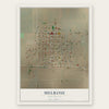Melrose, New Mexico map print, the full design