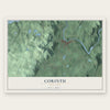 Corinth, New York map print, the full design