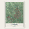 Stillwater, Oklahoma map print, the full design