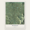 Winfield, Tennessee map print, the full design
