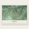 Drexel, North Carolina map print, the full design