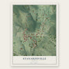 Stanardsville, Virginia map print, the full design