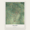 Granby, Missouri map print, the full design