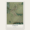 Gorham, Illinois map print, the full design