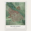Belair-Edison, Maryland map print, the full design