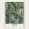 Auburn, West Virginia map print, the full design