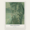 Phillipstown, Illinois map print, the full design