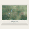 Oronogo, Missouri map print, the full design