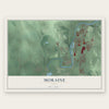 Moraine, Ohio map print, the full design