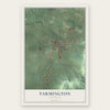 Farmington, Arkansas map print, the full design