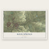 Rock Springs, Wyoming map print, the full design