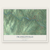 Franklinville, North Carolina map print, the full design