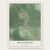 Bellechester, Minnesota map print, the full design