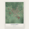 Taneytown, Maryland map print, the full design