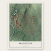 Bronxville, New York map print, the full design