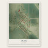 Craig, Missouri map print, the full design
