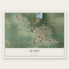 Le Roy, Minnesota map print, the full design