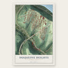 Duquesne Heights, Pennsylvania map print, the full design