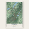Roxbury, New Jersey map print, the full design