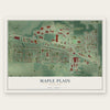 Maple Plain, Minnesota map print, the full design