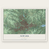 Newark, Ohio map print, the full design