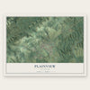 Plainview, Tennessee map print, the full design