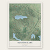 Sunfish Lake, Minnesota map print, the full design