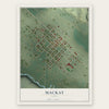 Mackay, Idaho map print, the full design