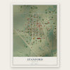 Stanford, Montana map print, the full design