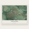 Stratford, New Jersey map print, the full design