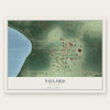 Villard, Minnesota map print, the full design