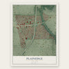 Plainedge, New York map print, the full design