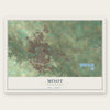 Minot, North Dakota map print, the full design