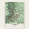 Mankato, Minnesota map print, the full design
