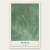 Meeker, Oklahoma map print, the full design