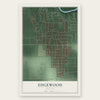 Edgewood, Indiana map print, the full design
