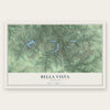 Bella Vista, Arkansas map print, the full design