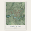 Wesley Battle, Georgia map print, the full design