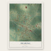 Dearing, Georgia map print, the full design