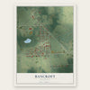 Bancroft, Michigan map print, the full design