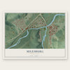 Milesburg, Pennsylvania map print, the full design