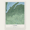 L'Anse, Baraga County, Michigan map print, the full design