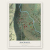 Rockhill, Pennsylvania map print, the full design