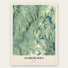 Marshfield, Vermont map print, the full design