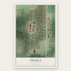 Tunica, Mississippi map print, the full design